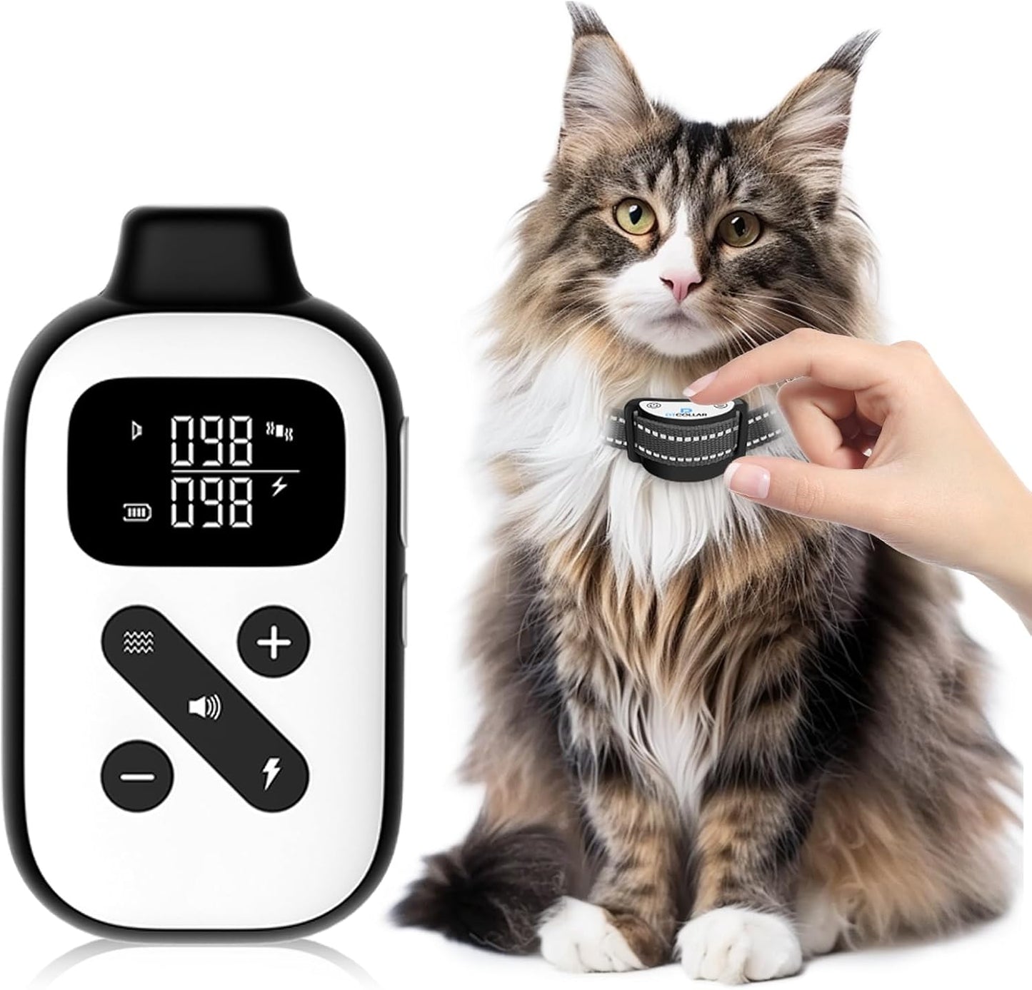 Collar choque gato mini con control remoto 3300ft 4 modos