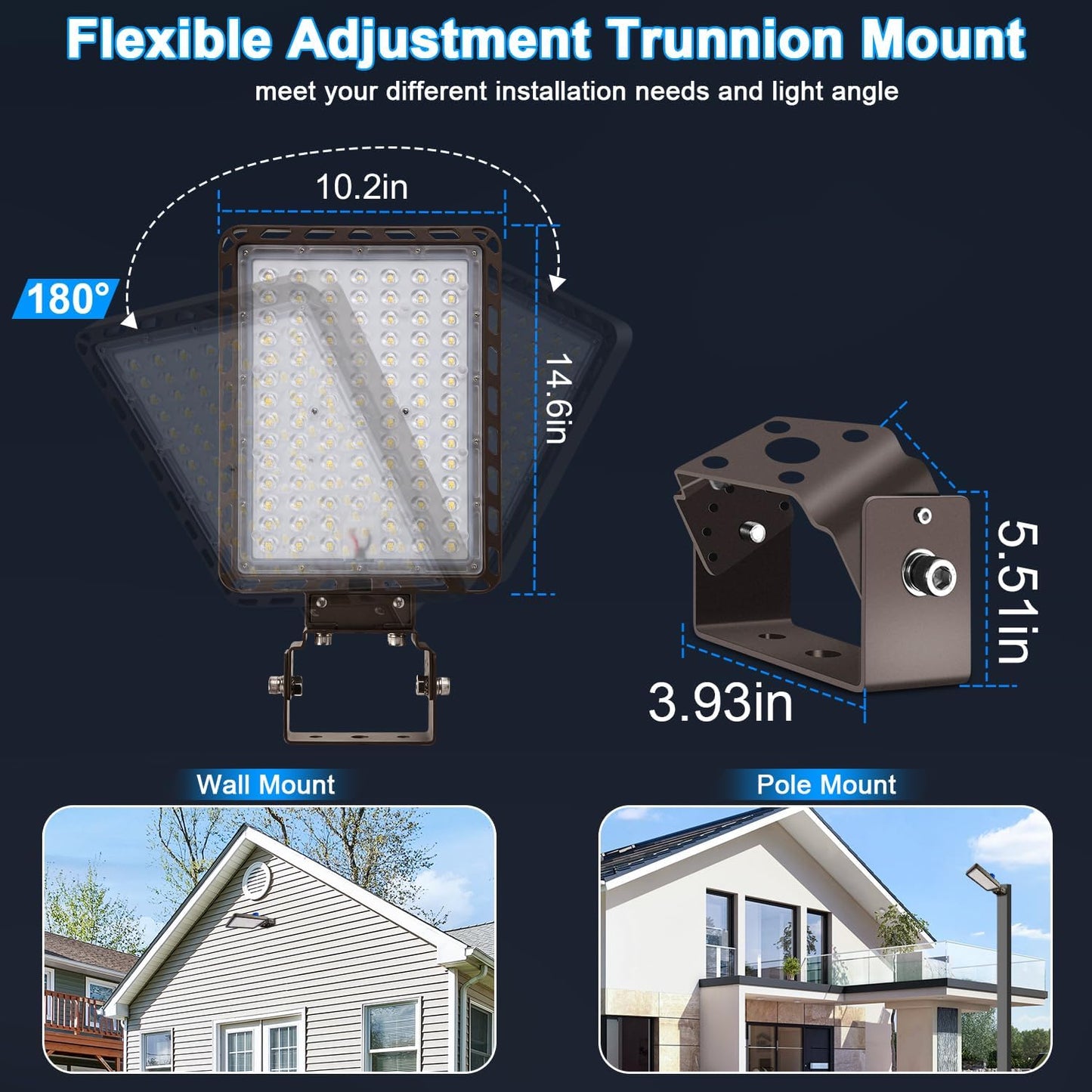 Luz LED estacionamiento 240W 5000K IP65