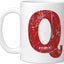 Taza Cerámica Monogram Q Blanca