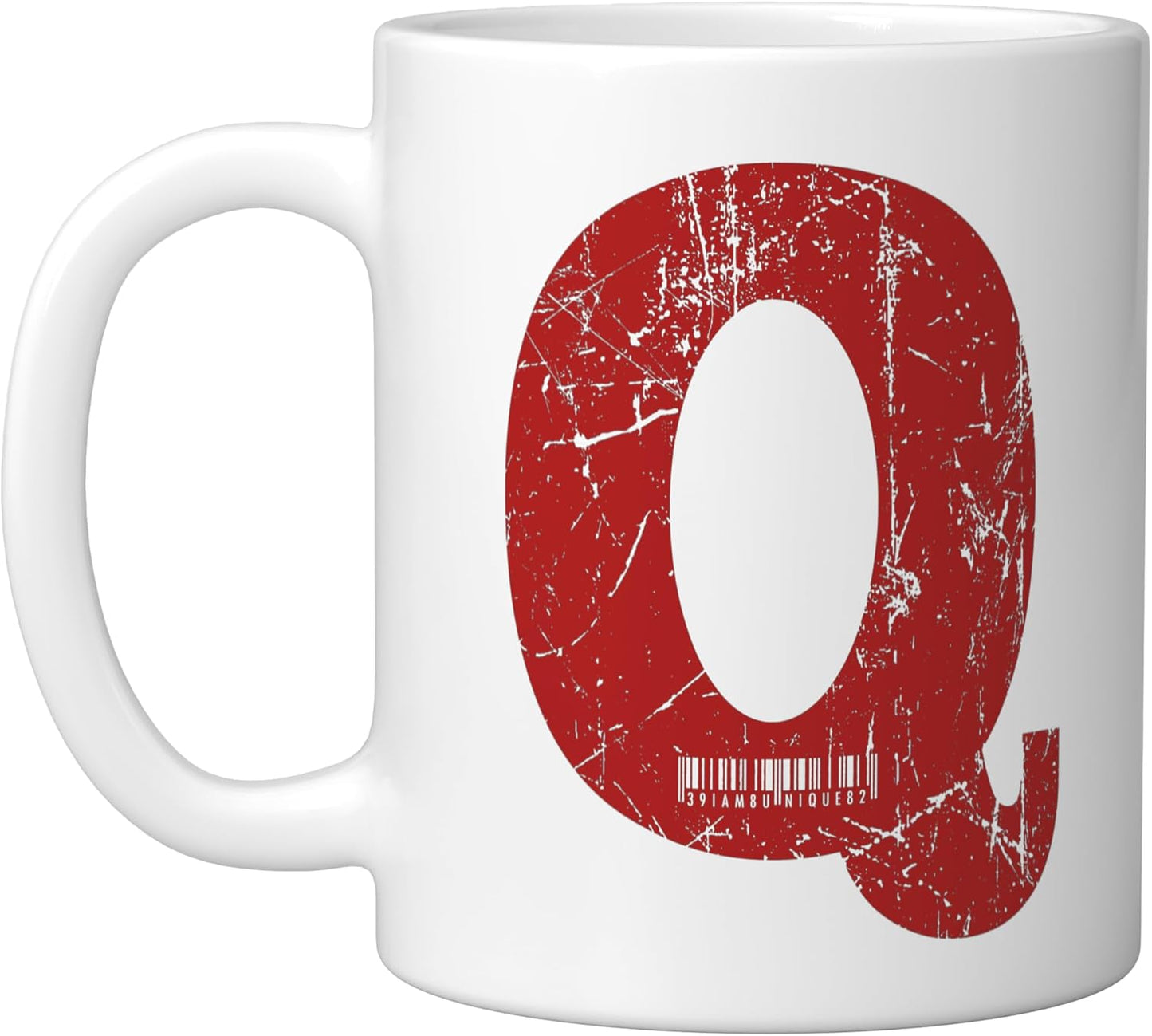 Taza Cerámica Monogram Q Blanca