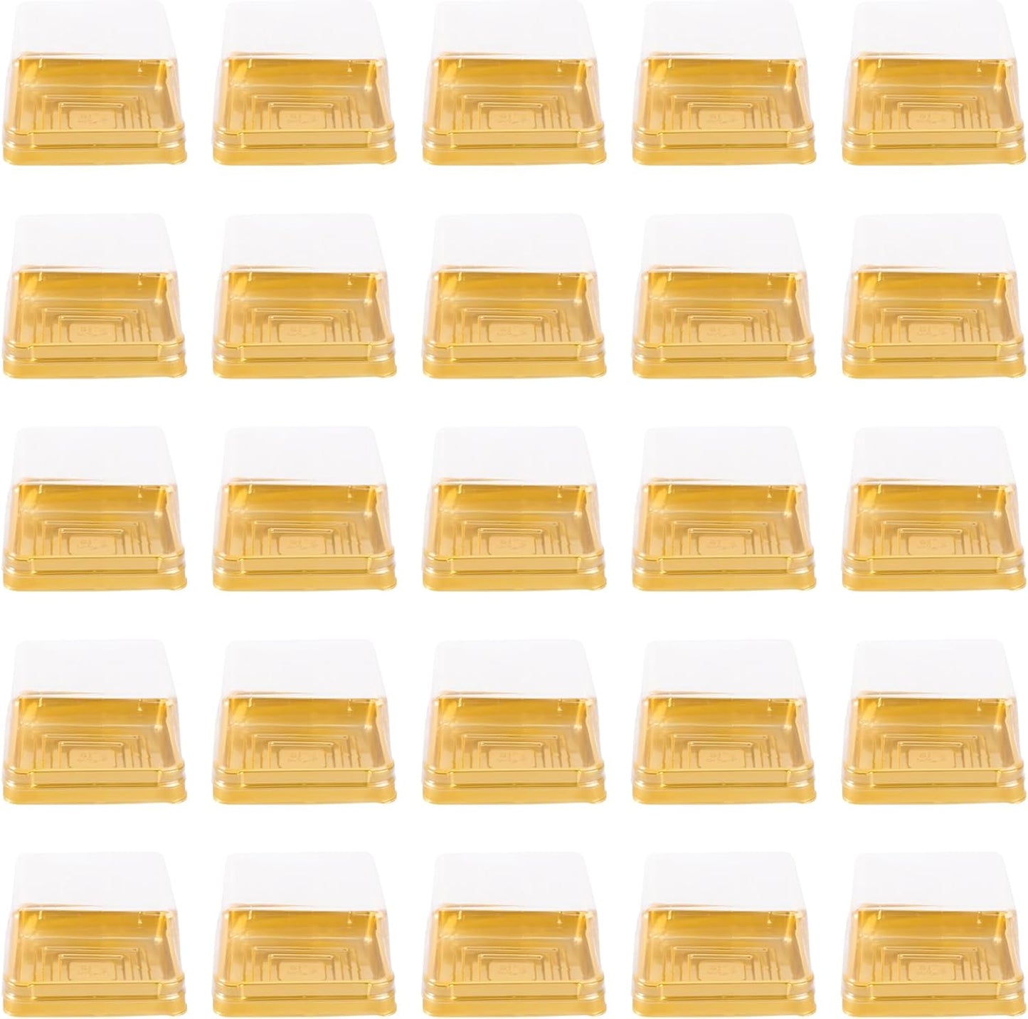 Caja de plástico transparente para tartas y pasteles con tapa
