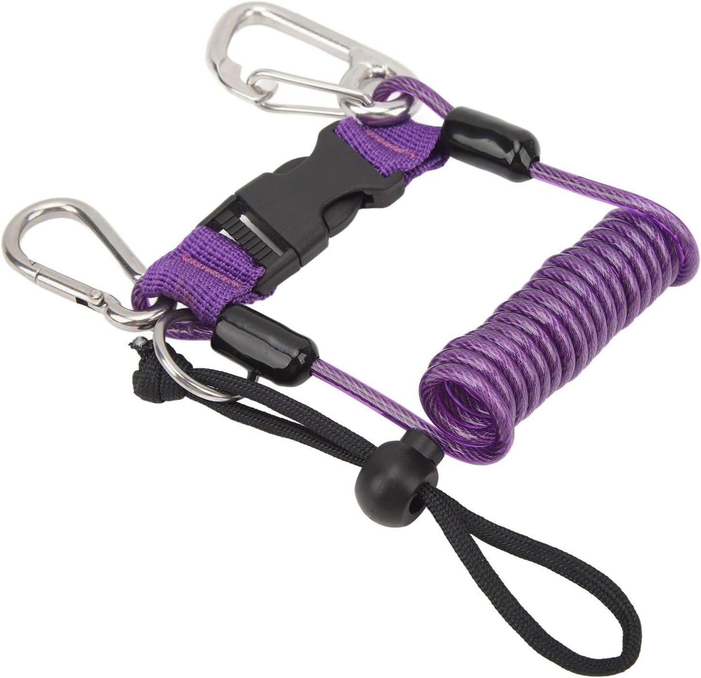 Cuerda resorte acero inox anti perdida buceo escalada