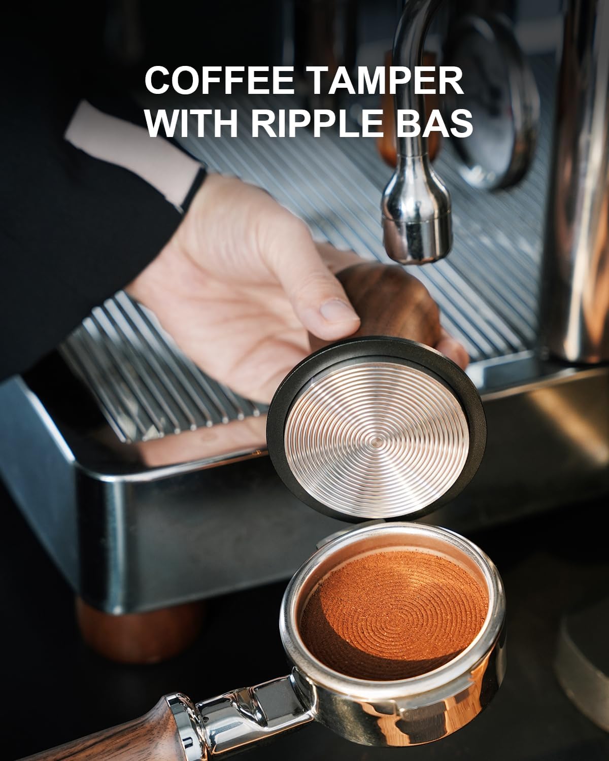 Manipulador café 2.28pulg 3 resortes 30lb sonido Barista