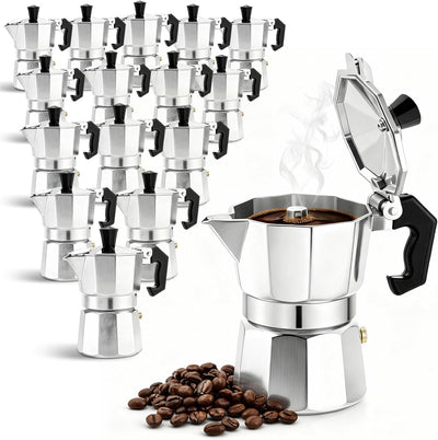 20 Pzas Cafetera Espresso a Granel 1.7oz Regalo Baby Shower