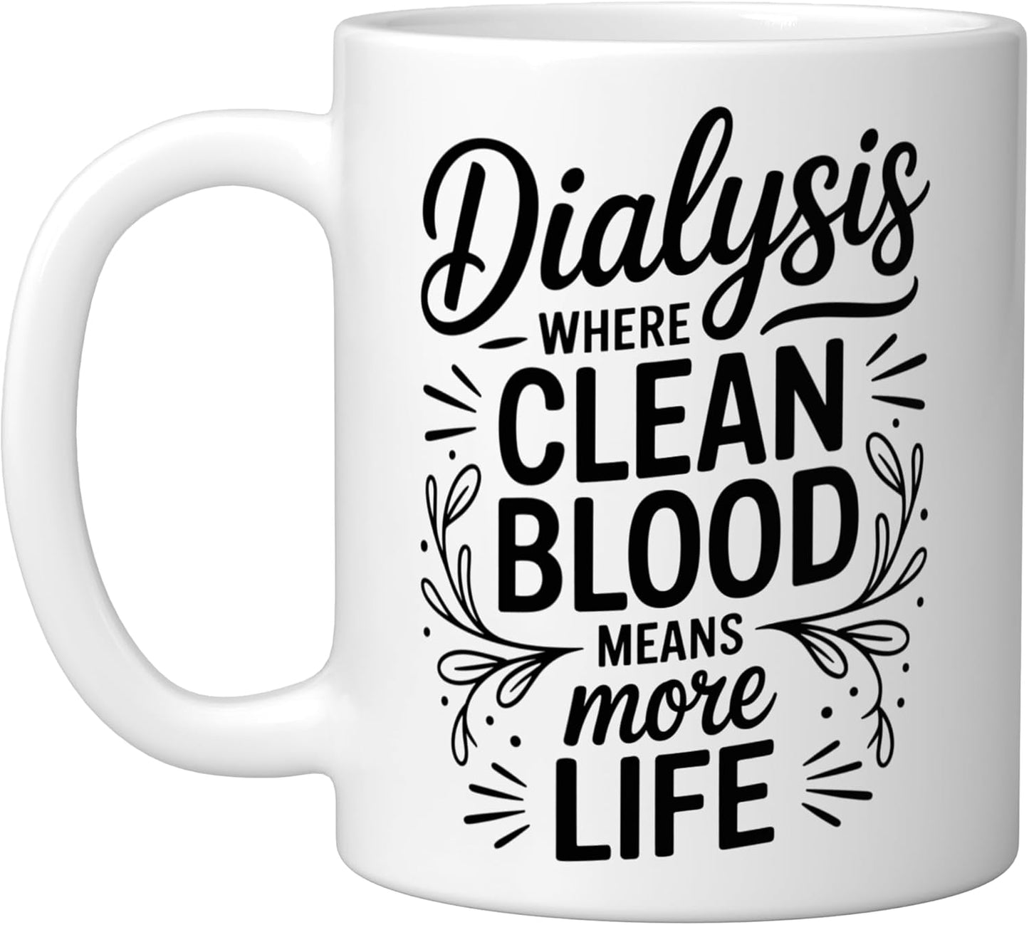 Taza Cerámica para Diálisis con Sangre Limpia