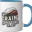 Taza Cerámica Locomotora Blue/White
