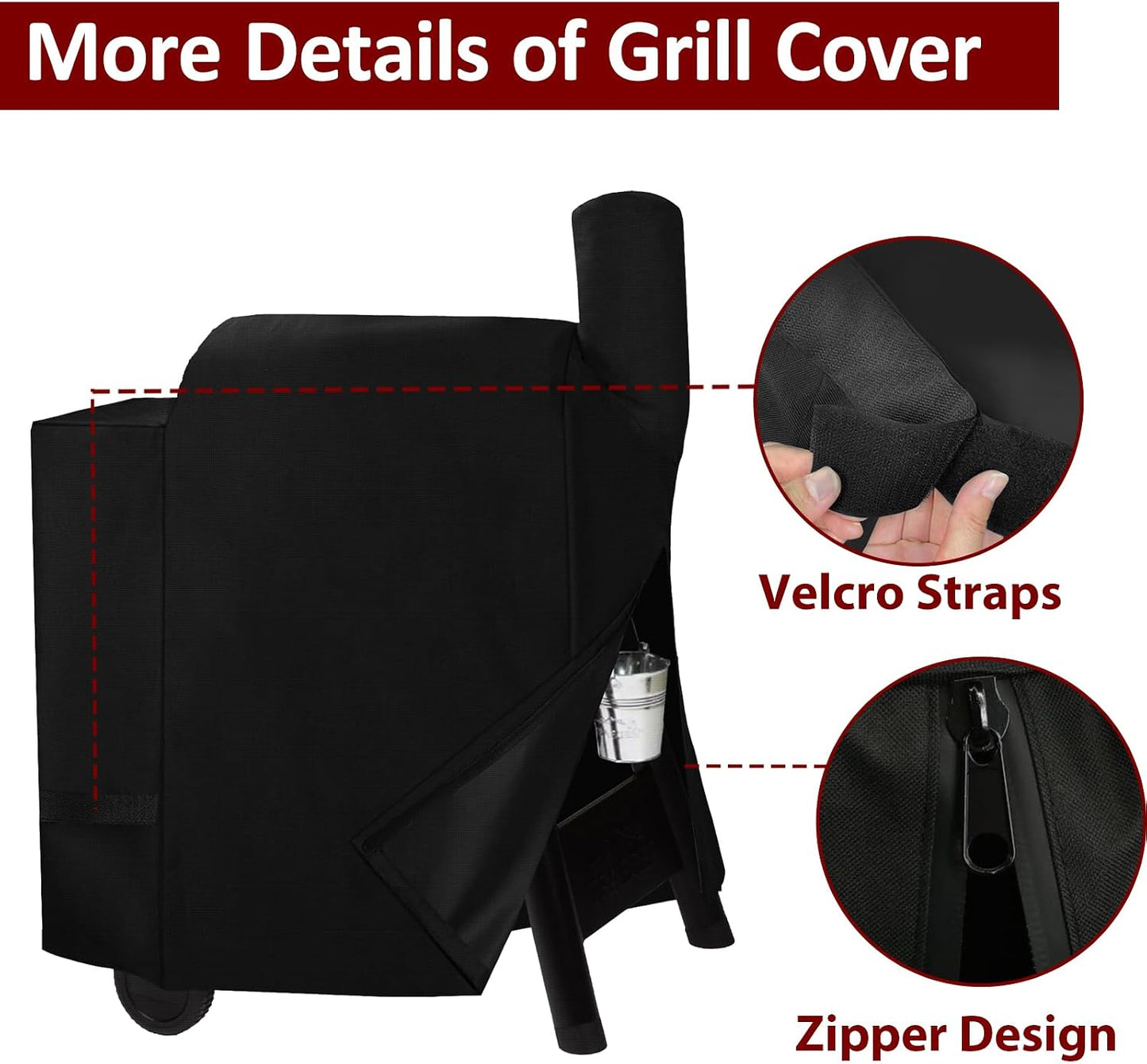 Cubierta para parrilla Traeger Pro 22 y 575 Serie 600D impermeable