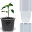 20 Macetas Transp. 4pulg Drenaje y 20 Platillos para Plantas