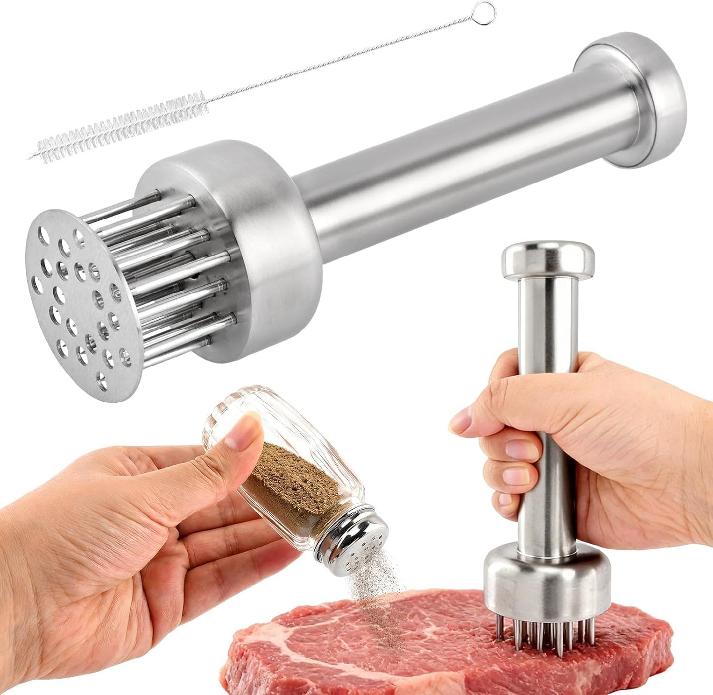 Ablandador automático de carne con 21 agujas de acero inoxidable 304