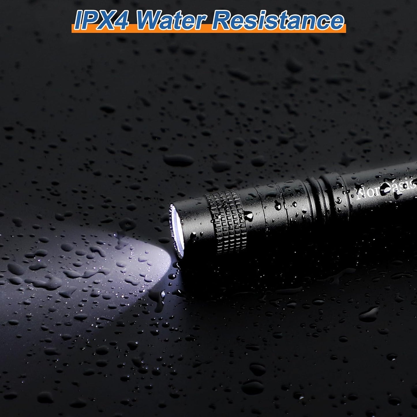 Linterna LED para bolígrafo mini con clip aluminio resistente agua