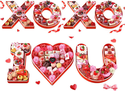 Cartón rojo corazón San Valentín 13.78pulg rellenable