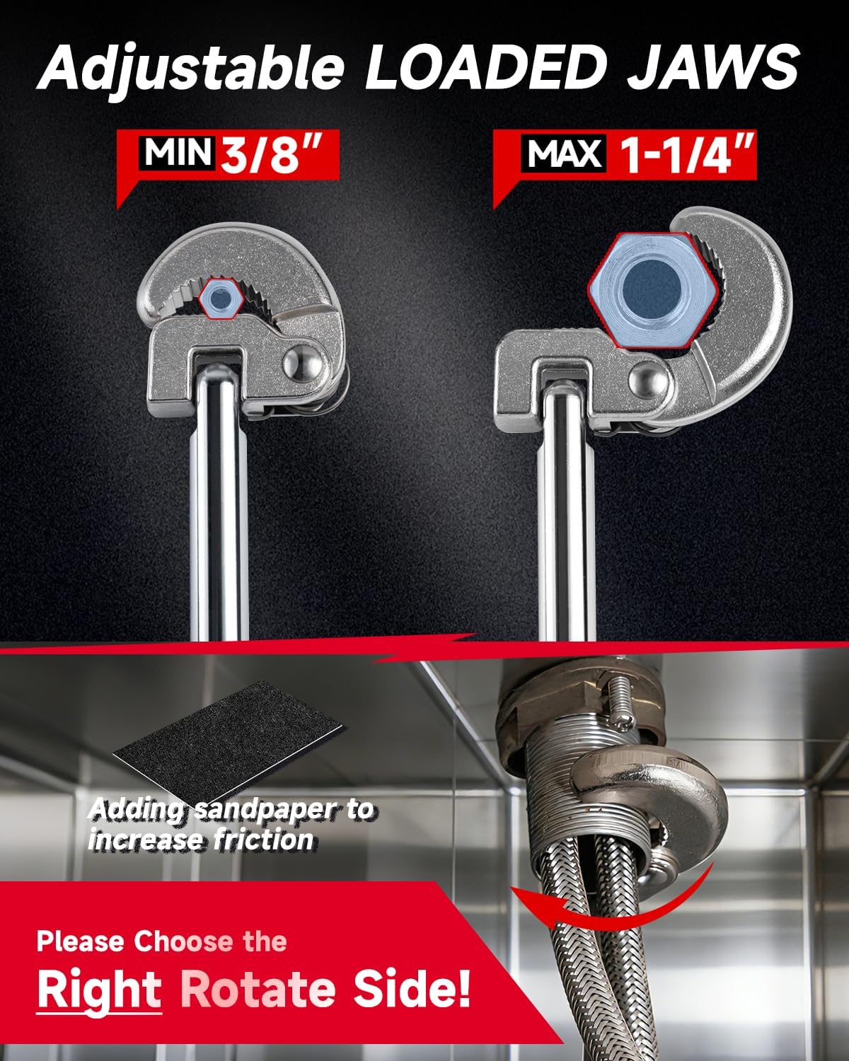Set 6 llaves multifuncionales para fregadero y lavabo cocina baño
