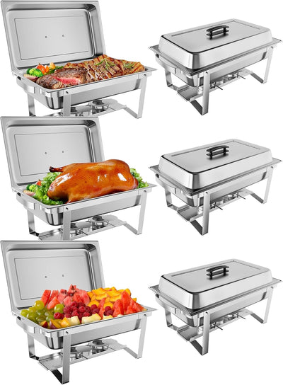 2 Pzas Calentador Alimentos Acero Inox 8qt NSF Certificado