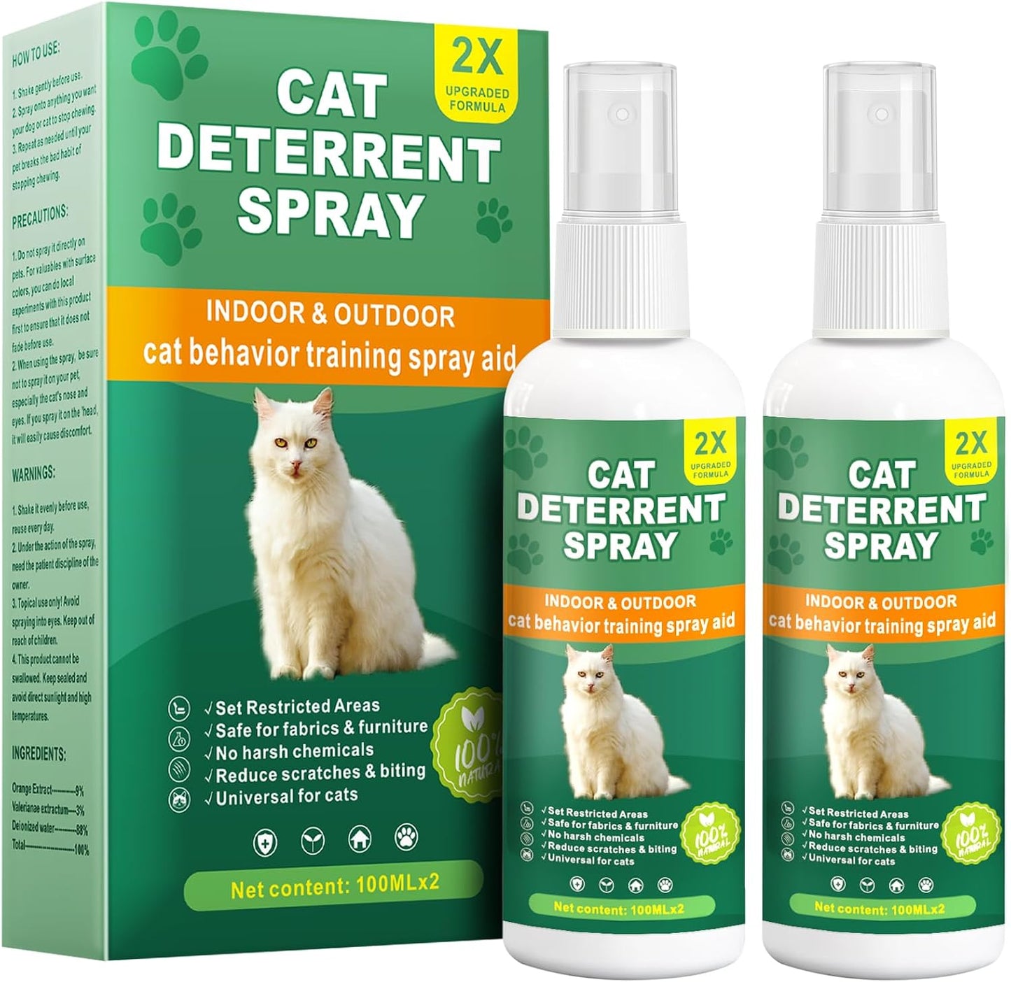 Spray disuasorio para gatos antiarañazos interiores y exteriores