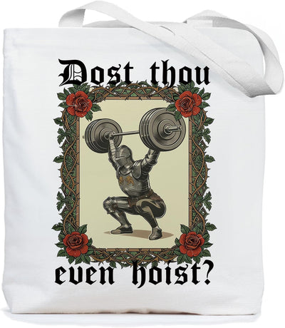 Bolso tote de gimnasio retro para fitness y entrenamiento con tela canvas reutilizable