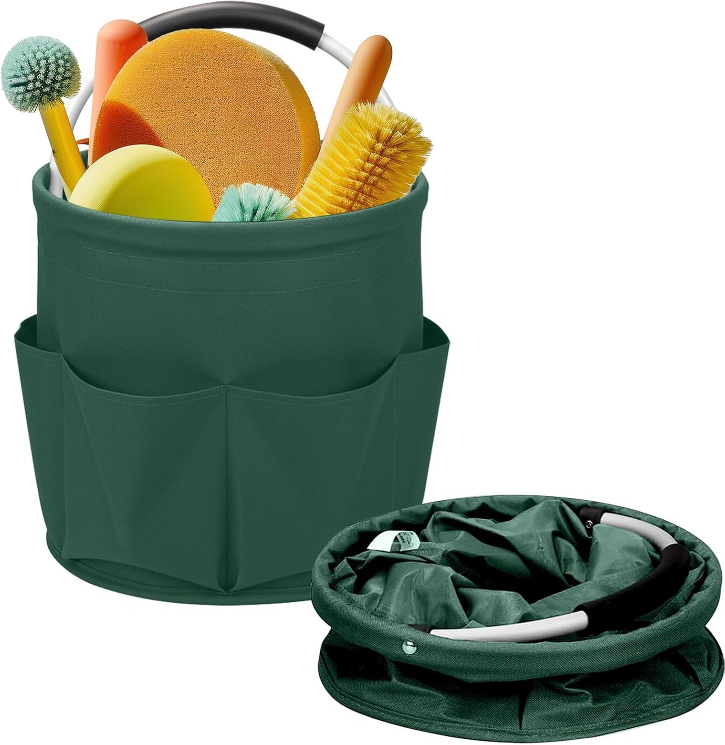 Carrito limpieza 17L con asa plegable organizador