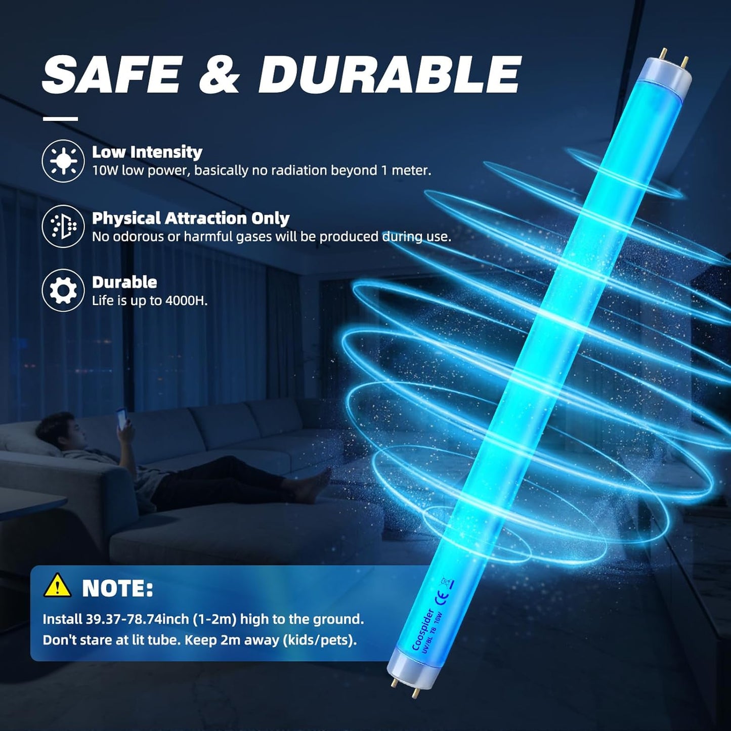 Tubo fluorescente T8 CFL 10W set 4