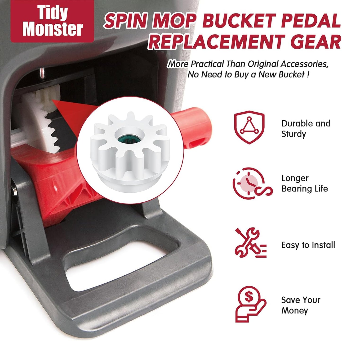Repuesto rodamiento pedal cubo mopa O-Cedar