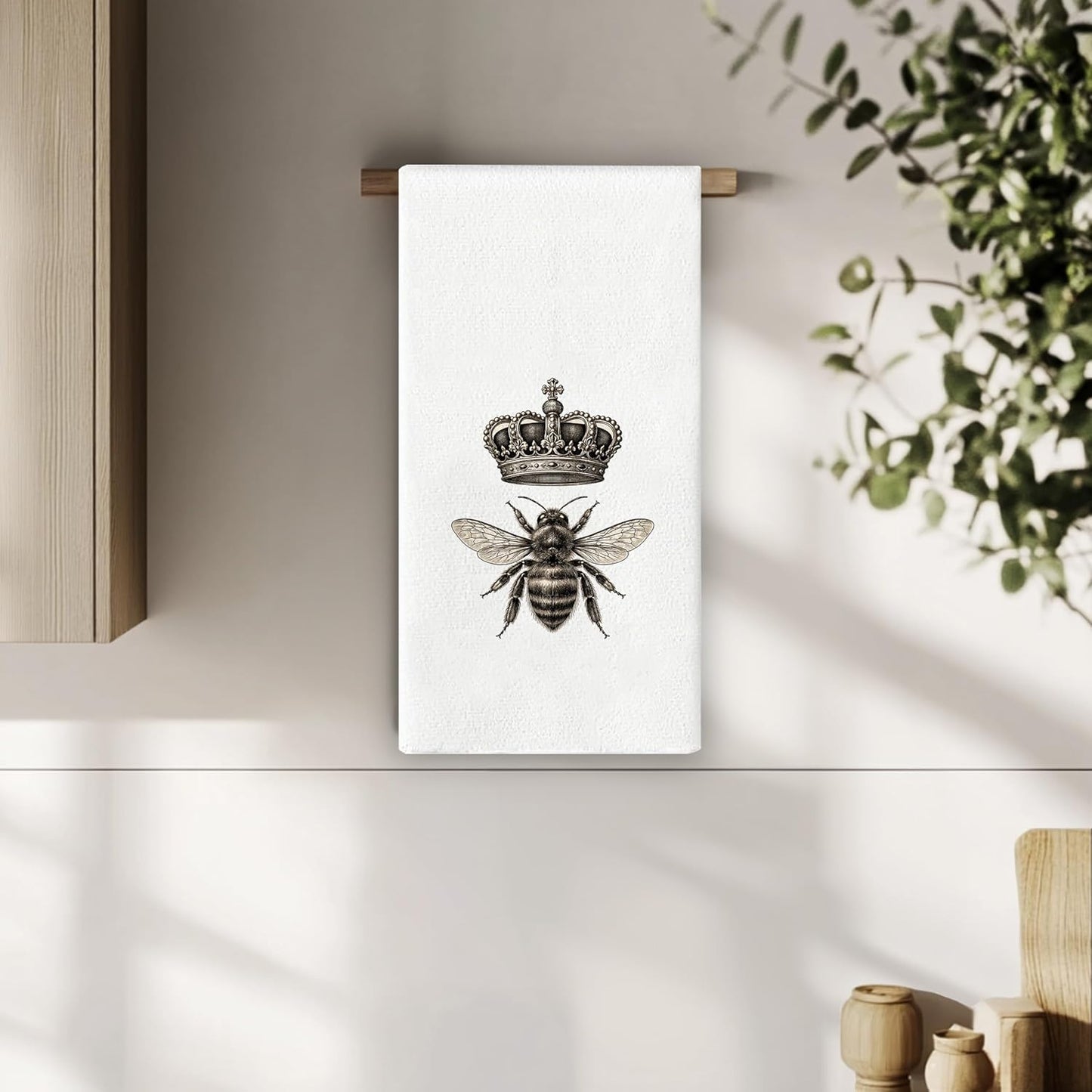 Toallas cocina Spring Bee temáticas abejas decoración rústica