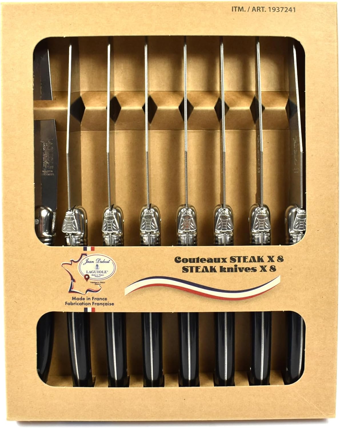 Juego de cuchillos para carne Laguiole Jean Dubost 8 piezas