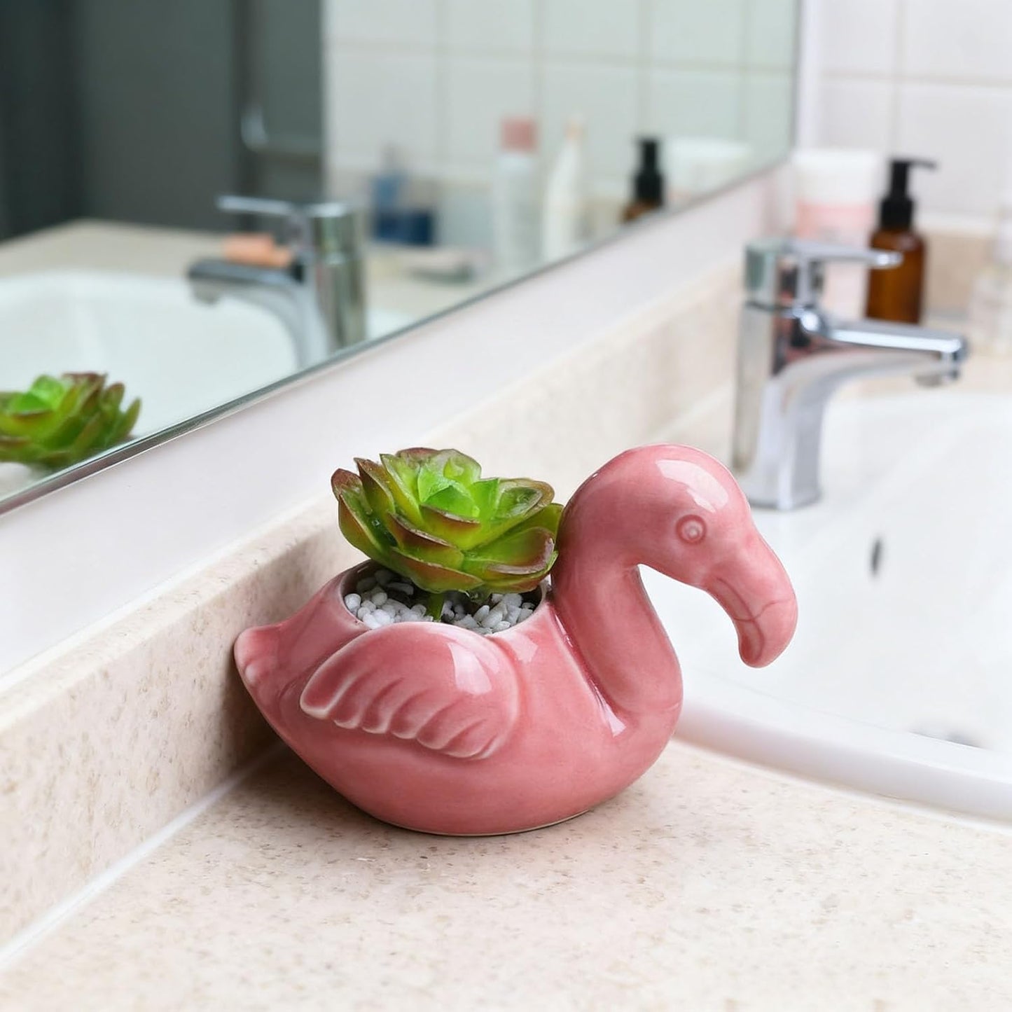 Maceta cerámica drenaje suculentas cactus decoración