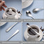Juego de cucharas de huevo de acero inoxidable para desayuno (6)