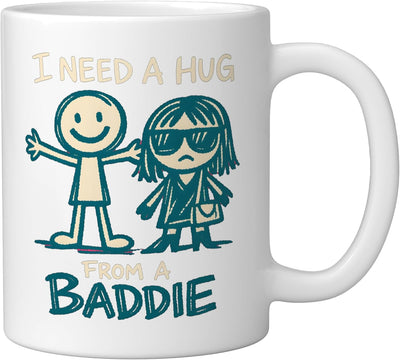 Taza Cerámica Relación Divertida Baddie Blanco