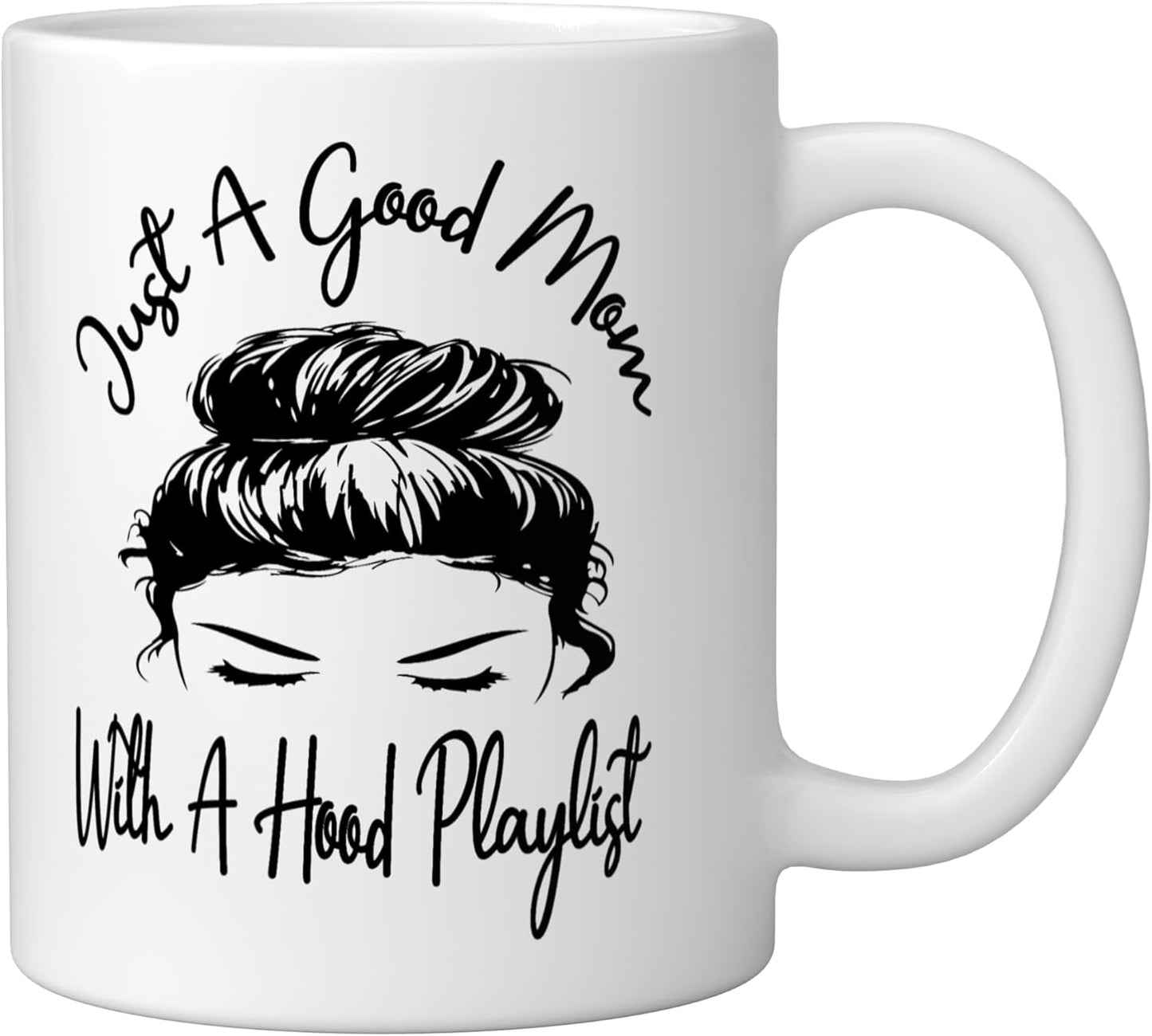 Taza Cerámica Café con Playlist Humorístico Blanco