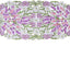 Caminos mesa lavanda primavera bordados margaritas 13x34pulg