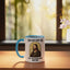 Taza cerámica Jesus Love Thy Neighbor azul/blanco
