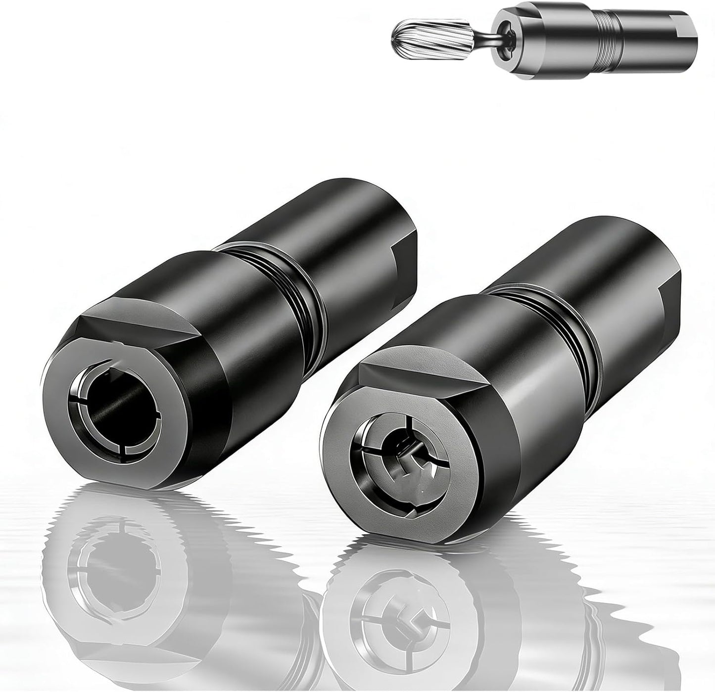 2 Adaptadores Portabrocas Amoladora 5/8 a 0.118pulgada