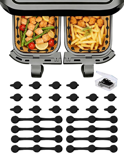 24 imanes para papel de horno de freidora de aire resistente al calor