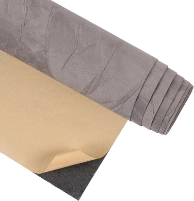 Papel tapiz terciopelo arrugado contacto gris 12x80pulg cajones