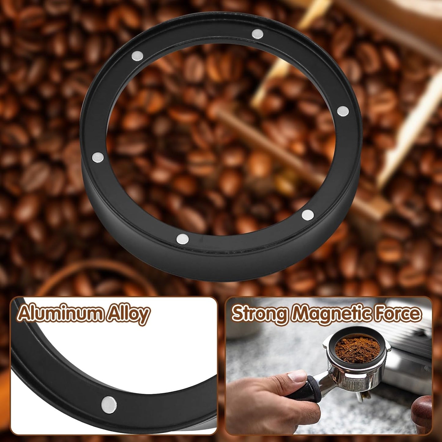 Kit herramientas extracción espresso cesta metal ajuste magnético