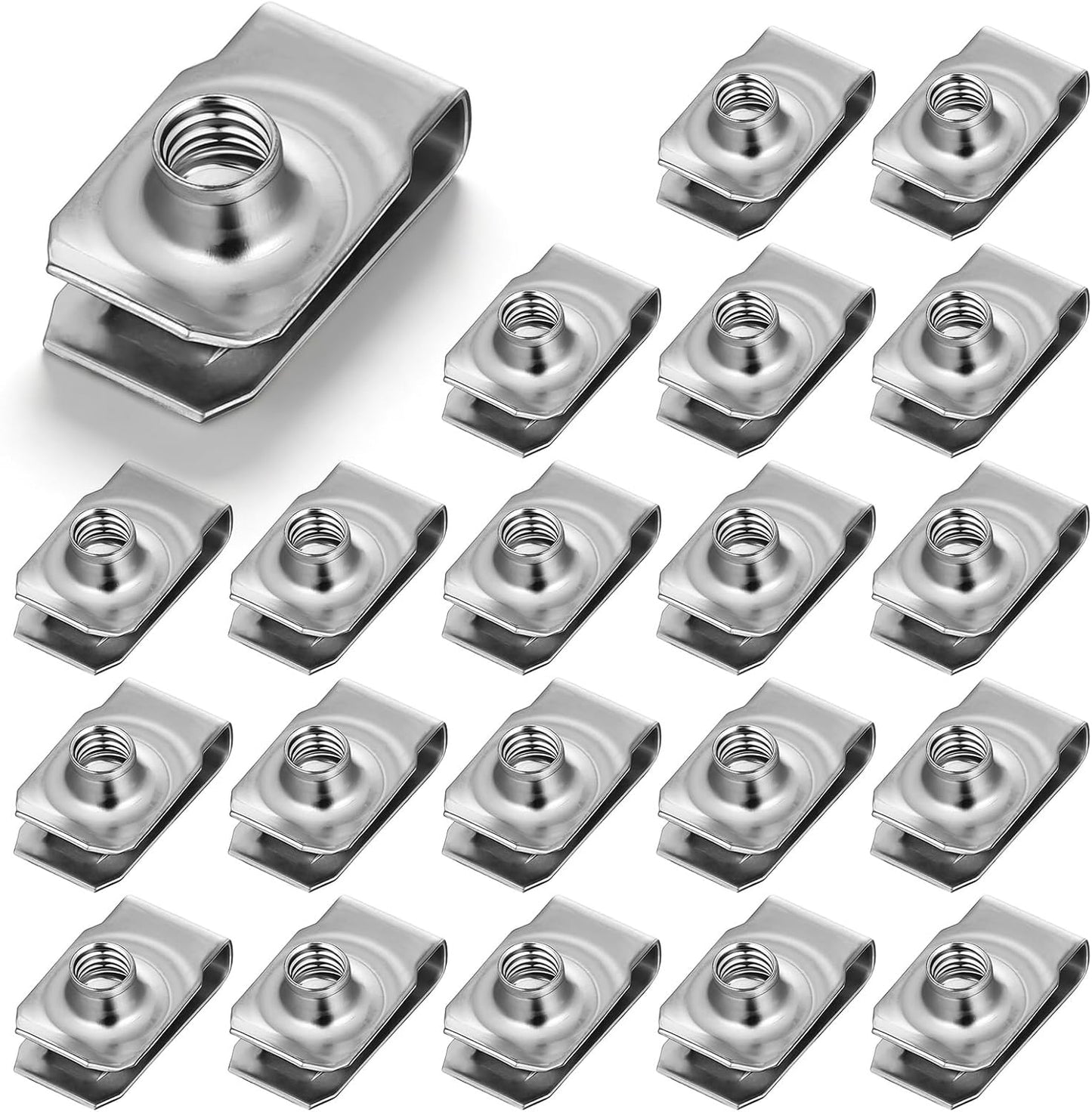 20 Tuercas Clip U Acero Inox para Radiador