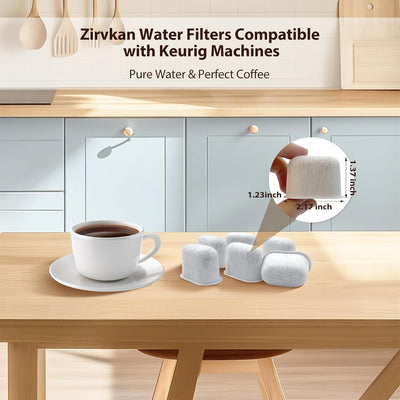 12 Filtros Carbón Comp Keurig Clásicas 2.0 y 1.0