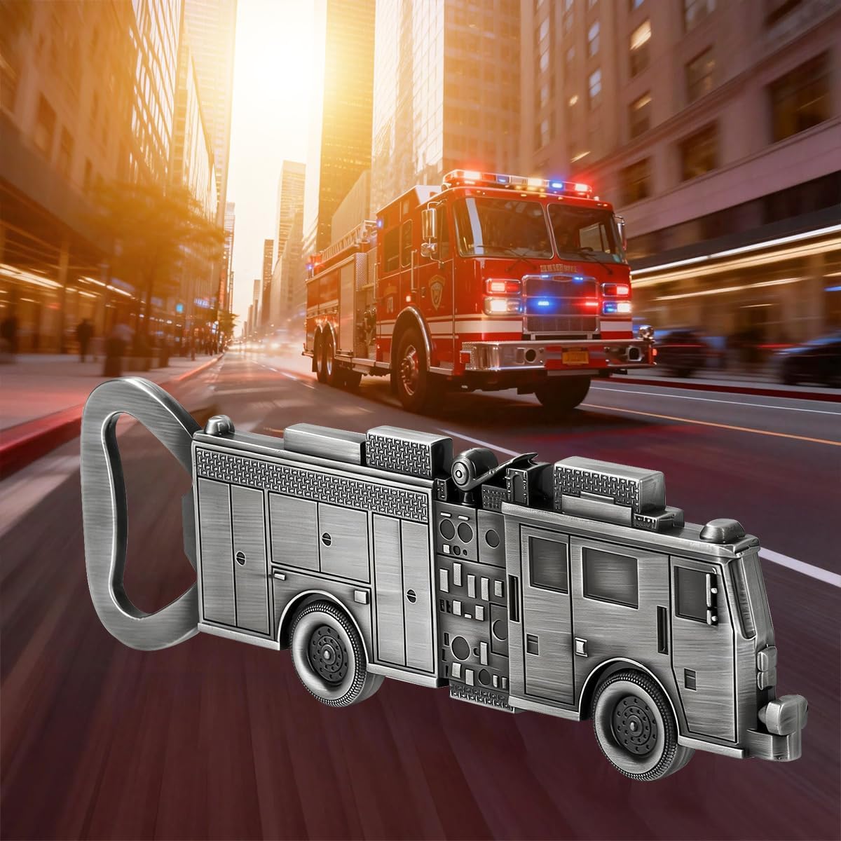 Abridor de botellas camión bomberos regalo para hombres papá abuelo