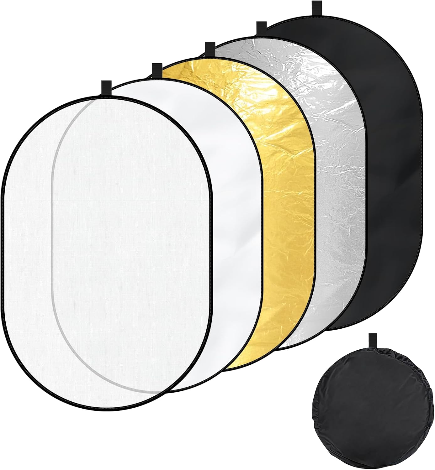 Reflector luz oval 40x60pulg difusor 5en1