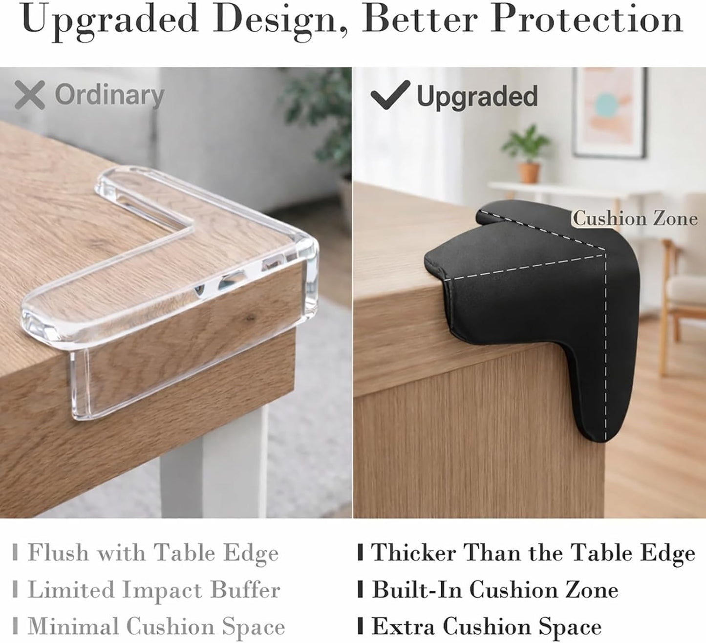 Protector esquina bebé paquete 8 espuma EVA suave forma Y