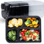 Contenedor 34oz con tapa y tazas 12oz cara sonriente