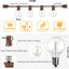 Guirnalda luces exteriores 100pies 504 LED impermeables