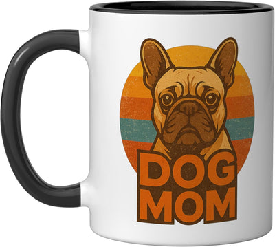 Taza Cerámica para Dueña de Perro French Bulldog Negro/Blanco
