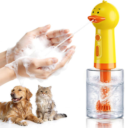 Pulverizador espuma de pato con dispensador jabón perros