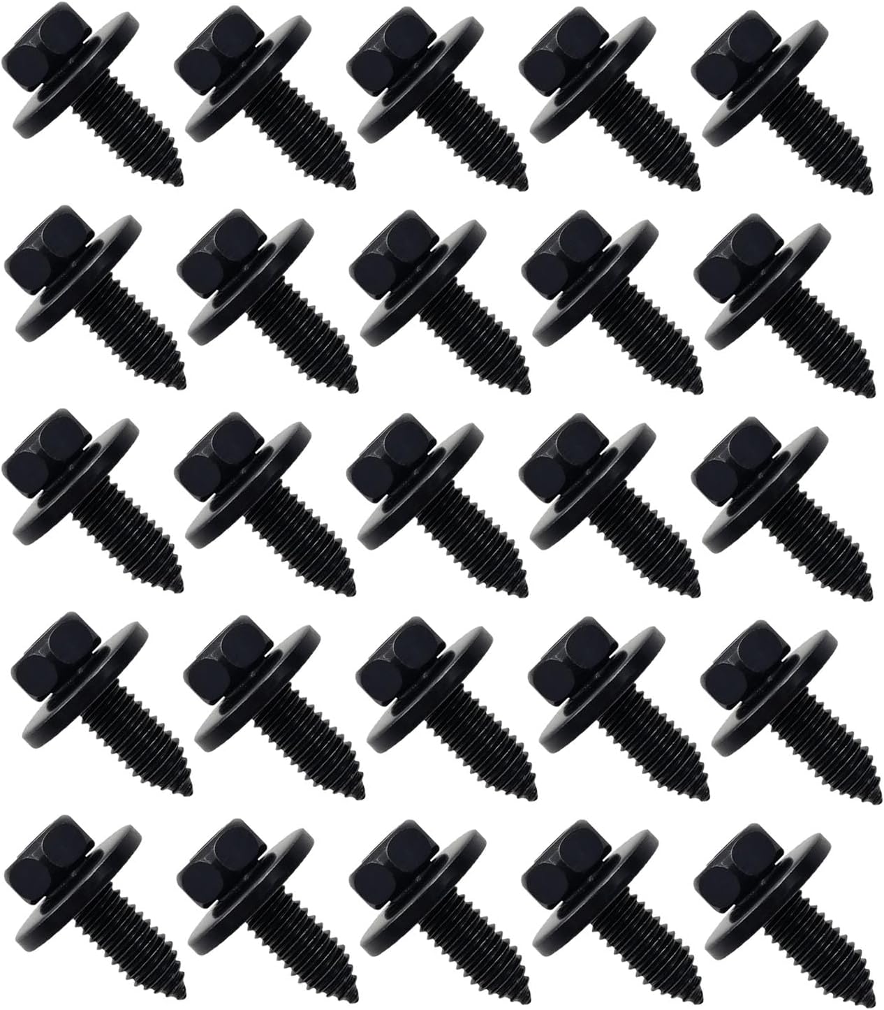 25 Pernos Hex 3/8" Capó y Guardabarros GM