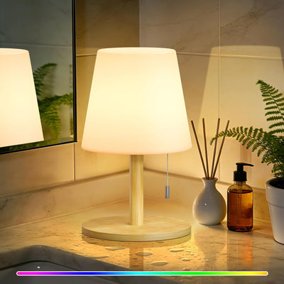 Lámpara ducha impermeable RGB recargable 9.8pulg