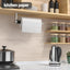 Soporte para toallas de papel con amortiguación para cocina y baño