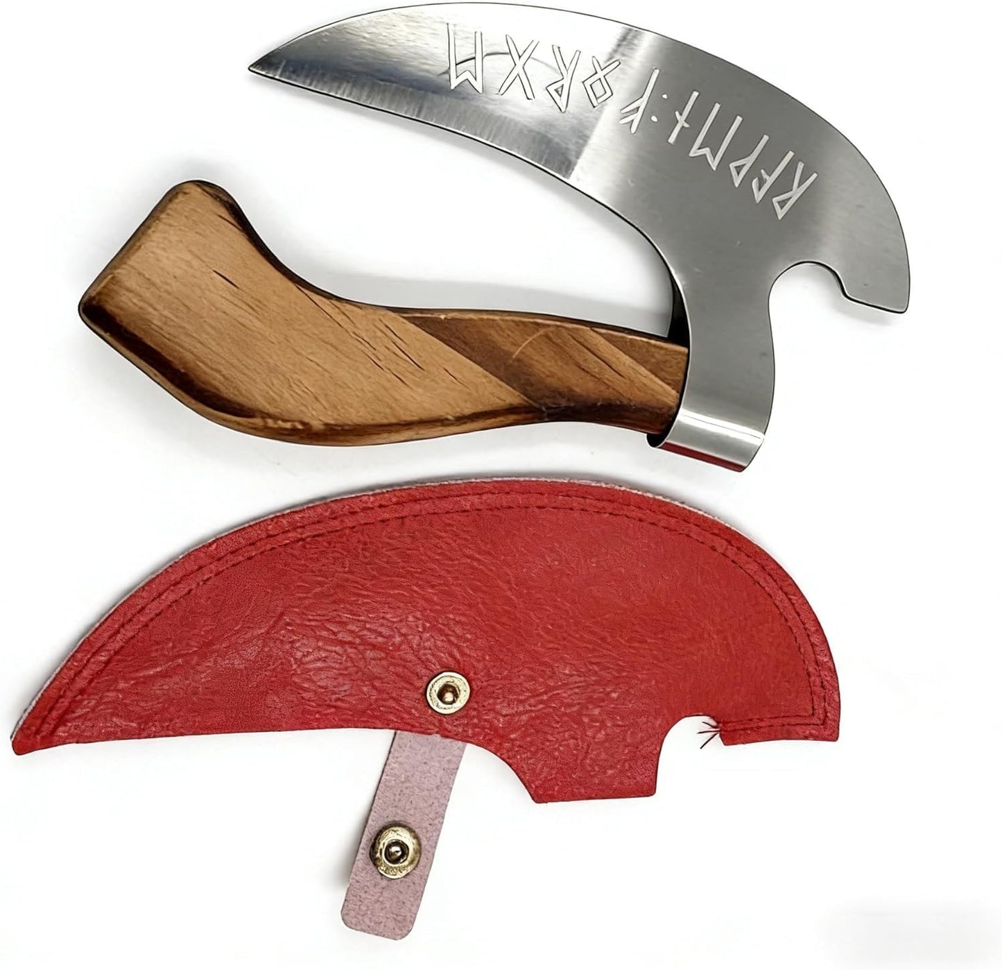 Cortador pizza acero inox mango madera afilado