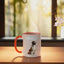 Taza Cerámica Saint Bernard Naranja/Blanco