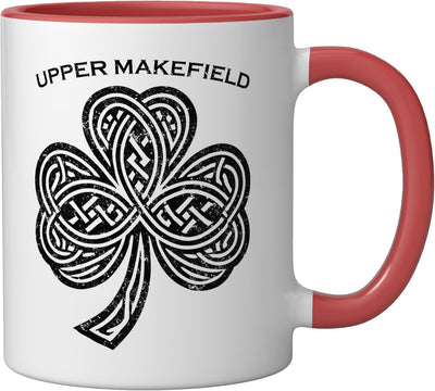 Taza Cerámica San Patricio Irlanda Rojo/Blanco
