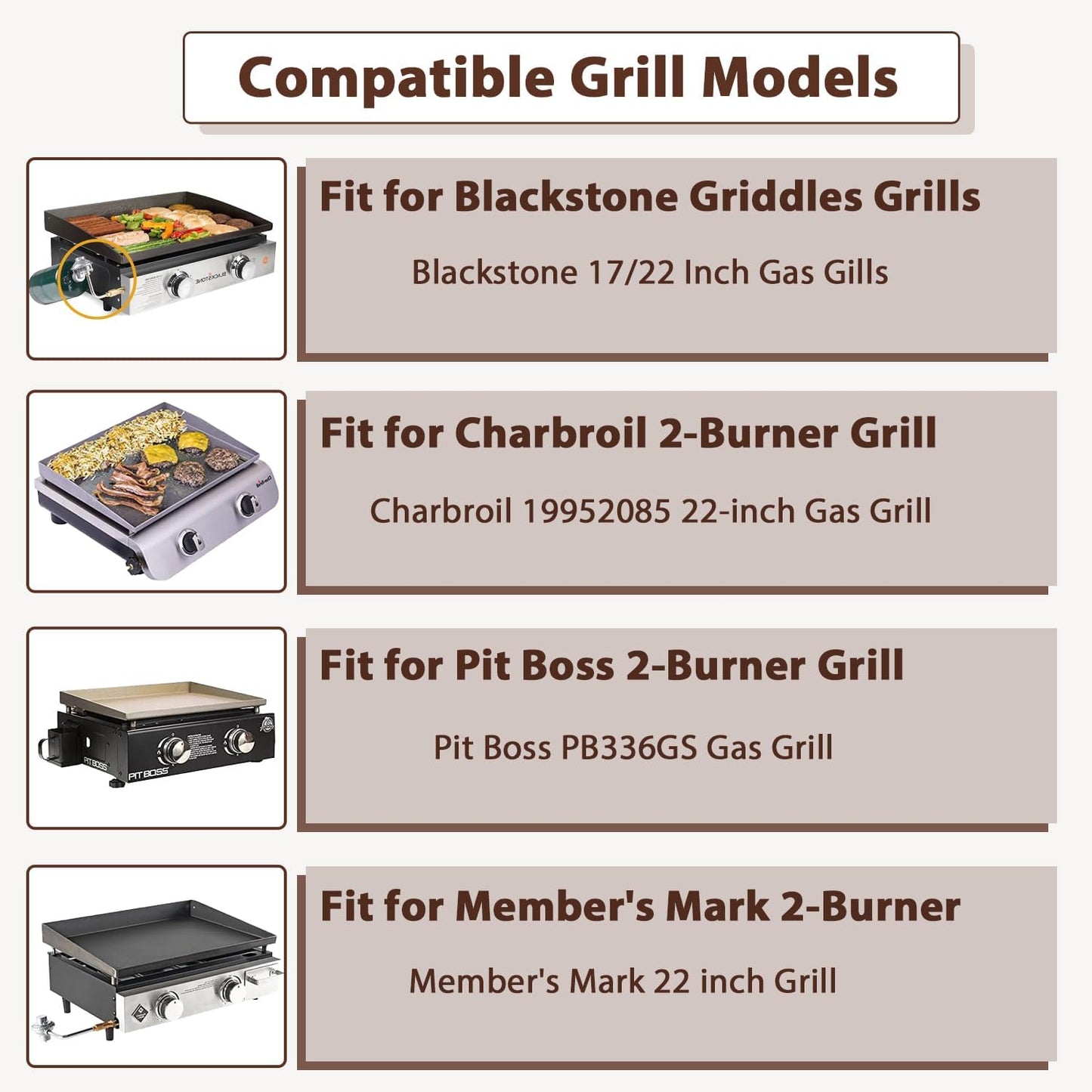 Regulador plancha 17/22pulg comp CharBroil Pit Boss